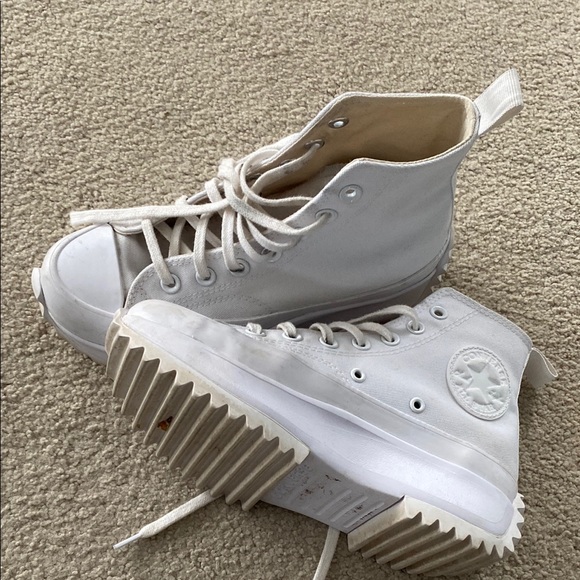 Converse White High-Top Sneakers - Picture 16 of 16